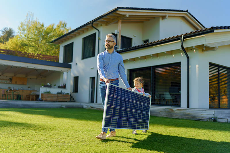Montage d'un kit de panneau solaire